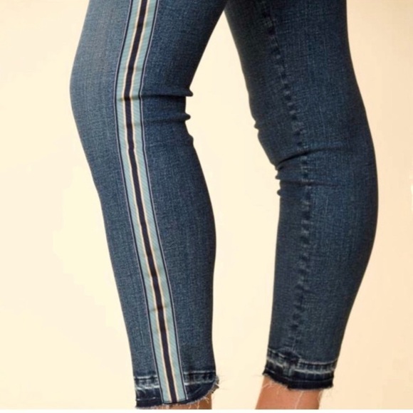 VERONICA BEARD Debbie 10” Skinny jeans tux stripe Size 24 - Picture 16 of 16